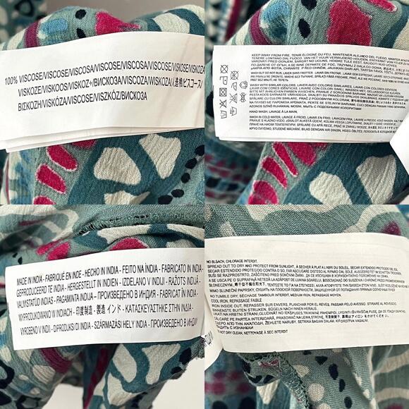 Somedays Lovin Women’s Size XS Blue Multi Liar Liar Printed Casual Maxi Dress - Picture 8 of 12